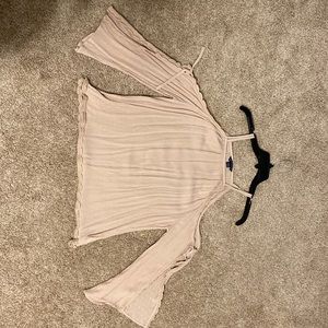 American eagle blush off the shoulder top